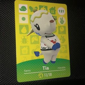 Animal Crossing amiibo - Tia - card number 121
